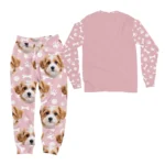 custom dog face pajamas with name personalized pet lover gift