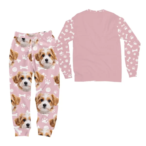 custom dog face pajamas with name personalized pet lover gift 1