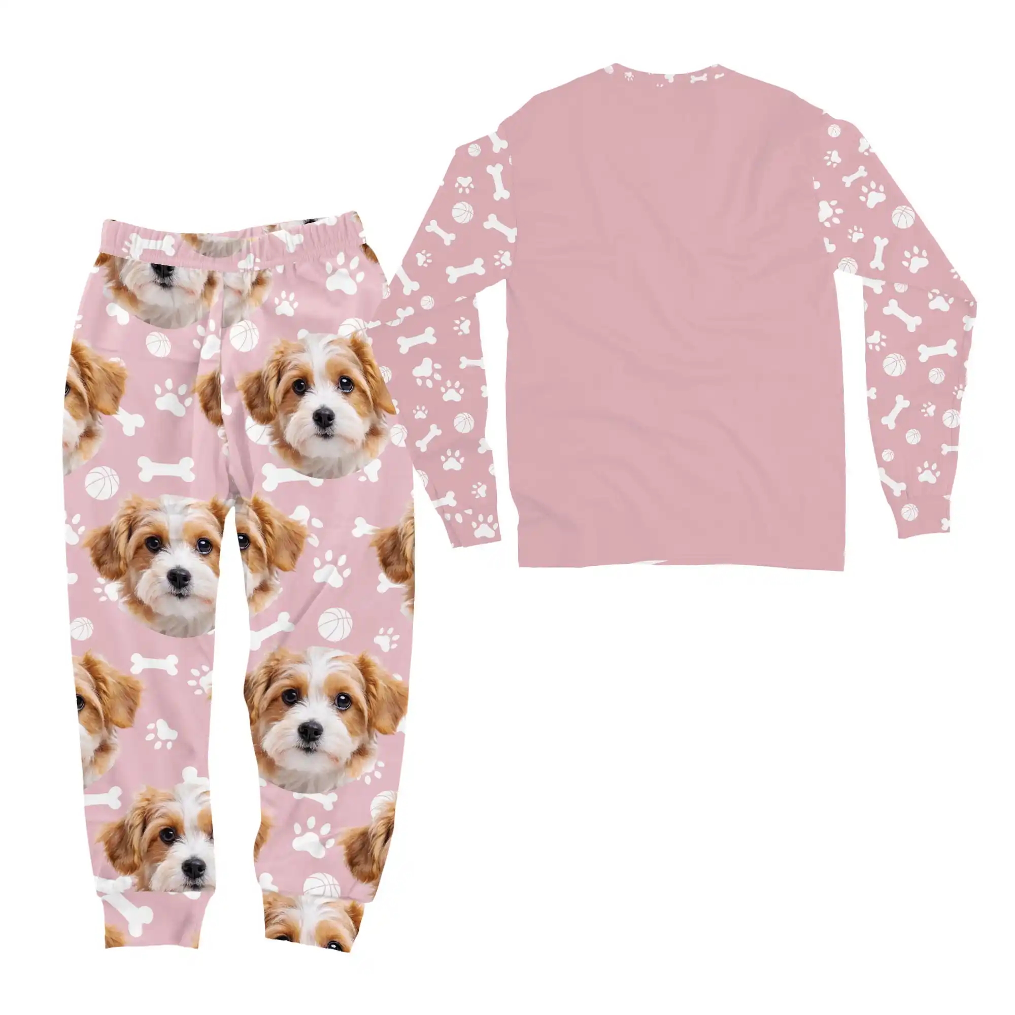 custom dog face pajamas with name personalized pet lover gift 1 custom dog face pajamas with name personalized pet lover gift 1
