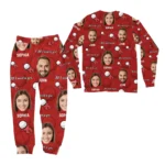 custom face golf pajamas personalized golf lover pjs set