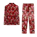 custom face pajamas personalized photo pajama set for couples