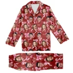 custom face pajamas personalized photo pajama set for couples