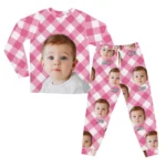 custom face pajamas with name personalized photo pajama set