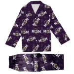 custom face pet mom pajama set personalized cat lover gift 1