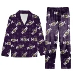 custom face pet mom pajama set personalized cat lover gift 1