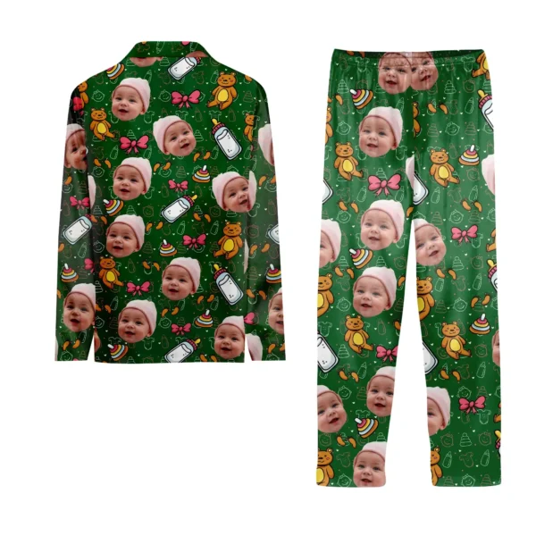 custom pajama set with baby face toys personalized photo pjs 2