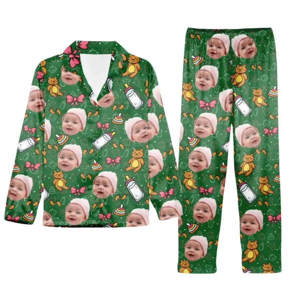 custom pajama set with baby face toys personalized photo pjs