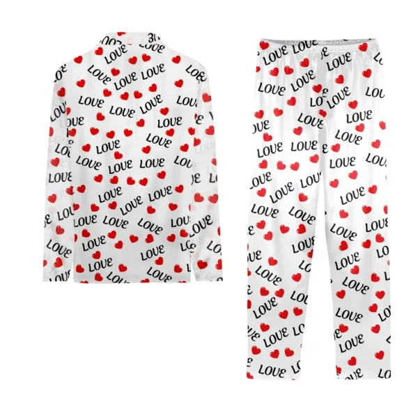 custom photo pajamas for couples personalized matching set 1