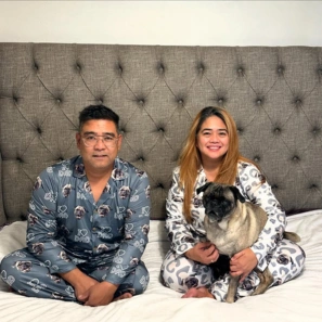 customers wearing customized pajamas products 10