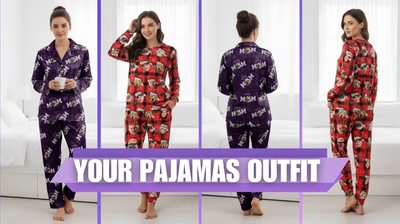 customized pajamas banner