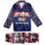 personalized custom face matching family christmas pajamas set 1