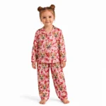 custom dog face pajama set with hearts
