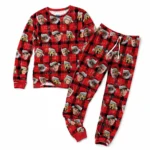 custom face family photo christmas pajama set