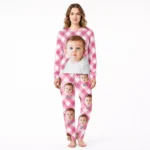 custom face photo pajama set with name