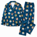 custom face photo pajama set with pets