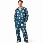 custom face photo pajama set with pets