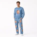 custom face welcome baby photo pajama set