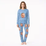 custom face welcome baby photo pajama set