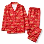 custom pet face christmas photo pajama set