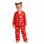 custom pet face christmas photo pajama set