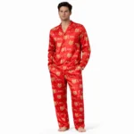 custom pet face christmas photo pajama set