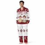 custom photo christmas pajamas with name and text