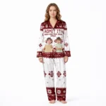custom photo christmas pajamas with name and text
