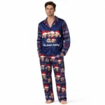 personalized custom face matching family christmas pajama set