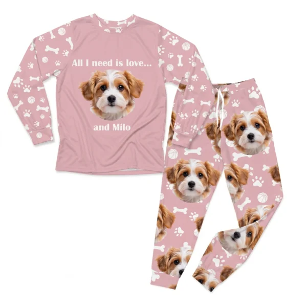 personalized dog face pajamas with name